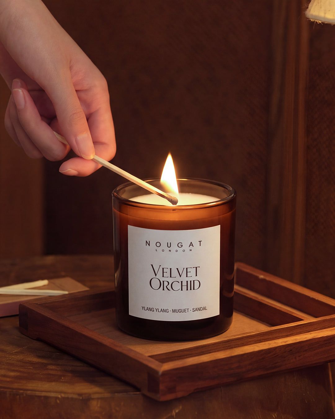 靜謐夜晚 – Velvet Orchid 香氛蠟燭（180g）
